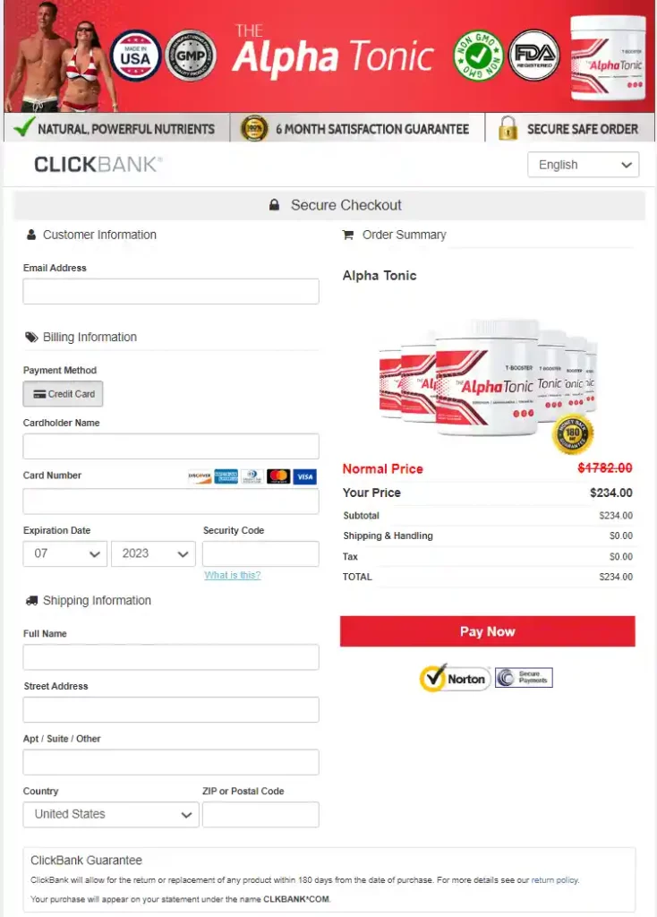 alpha tonic order page